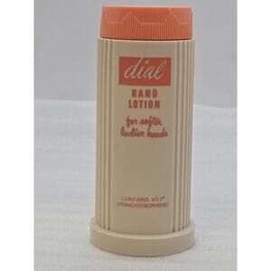 Vintage Dial Hand Lotion for Softer Lovier Hands Plastic Container 3.5oz Size